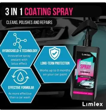 Coating Spray and Foam Car Cleaner 200ml (Combo) di Variety