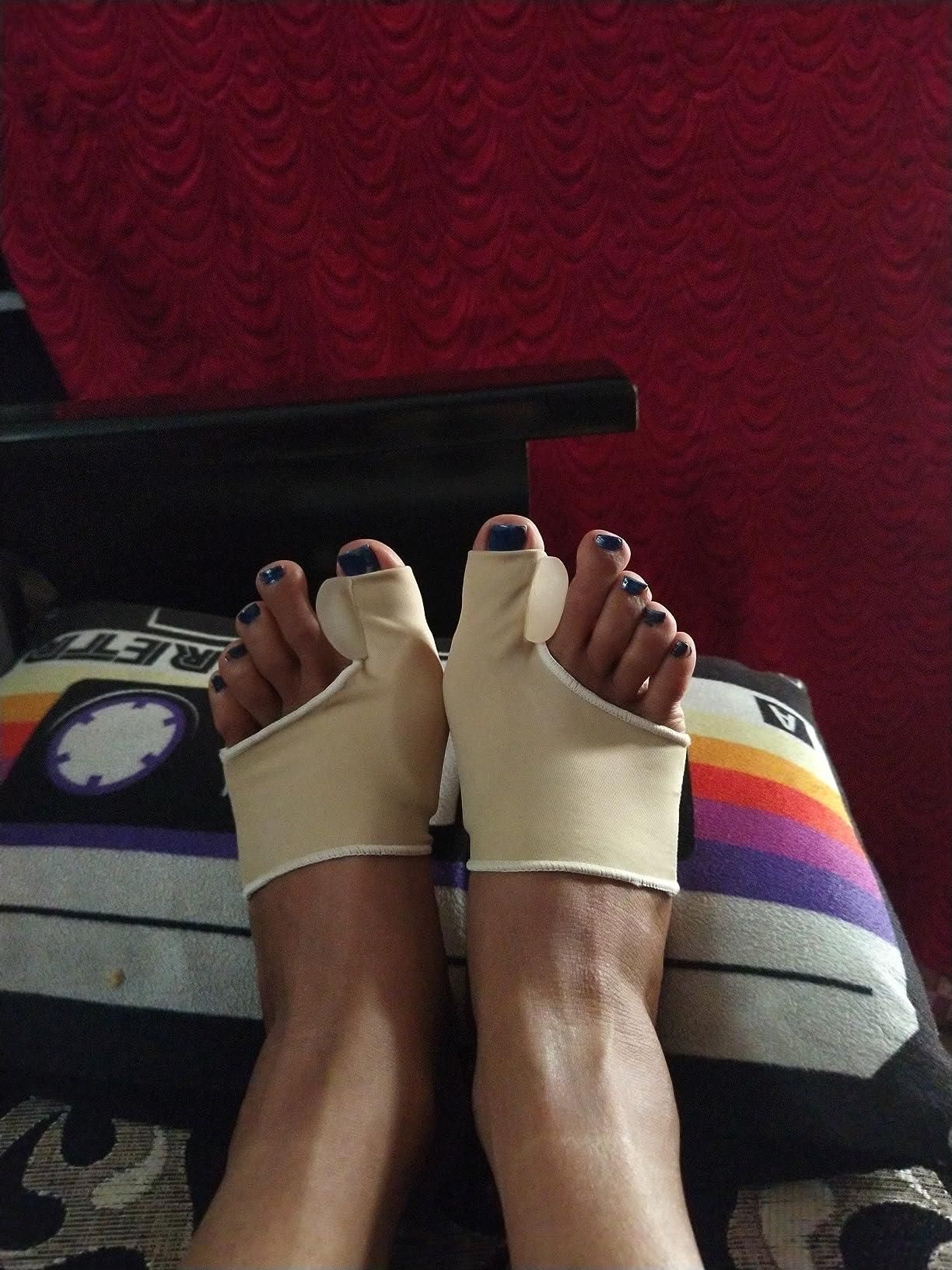 2 Pairs Gel Cushion Pads: Foot Care Tool for Night & Home Use mqqpaz-ig