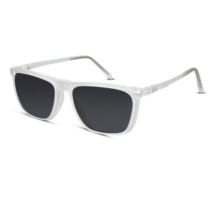 Transparent Rectangular Clip On Eyeglasses
